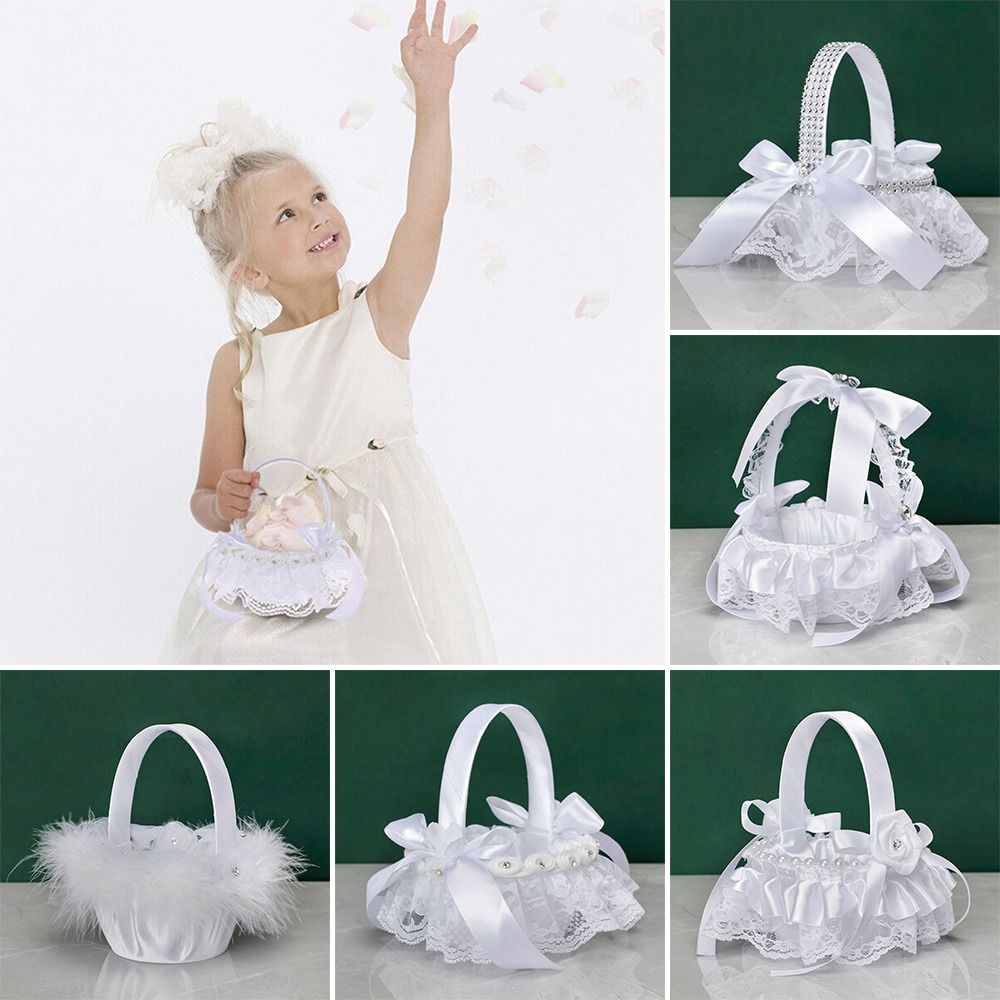 Flower Girl Basket - Cérémonie strass décor à la maison