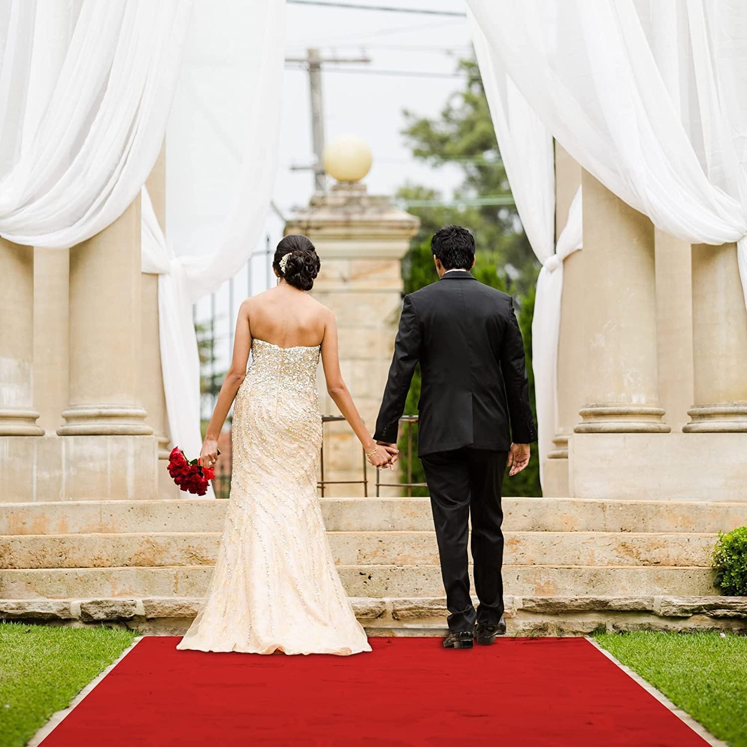 Tapis de mariage rouge épais,  - Aisle Runner White avis et prix